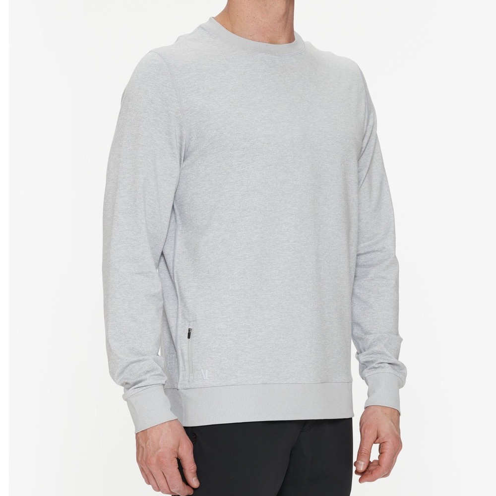 Vuori Ponto Performance Crewneck Mens M Grey V224 DreamKnit Pullover Sweatshirt